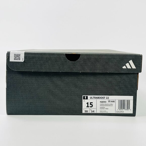 Adidas Ultraboost 22 \'Black Lucid Blue Gradient\' HQ8593 size 15 main image 8